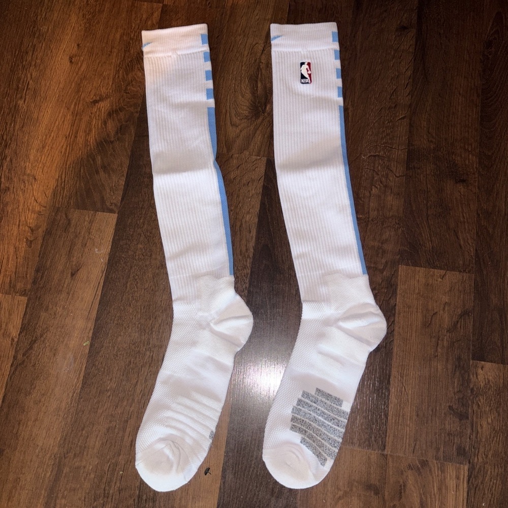 NBA Nike Elite Knee Highs Socks Scrunchies Carolina Blue‎ Basketball Slouchy Sky